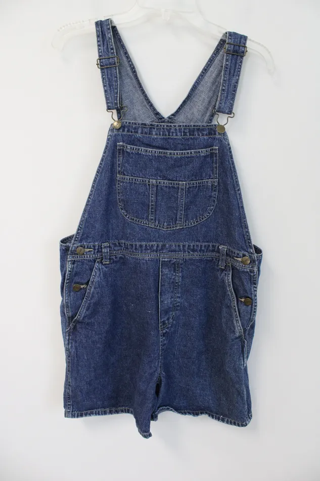 BE Blues Earrings BE Blues Denim Overall Shorts M