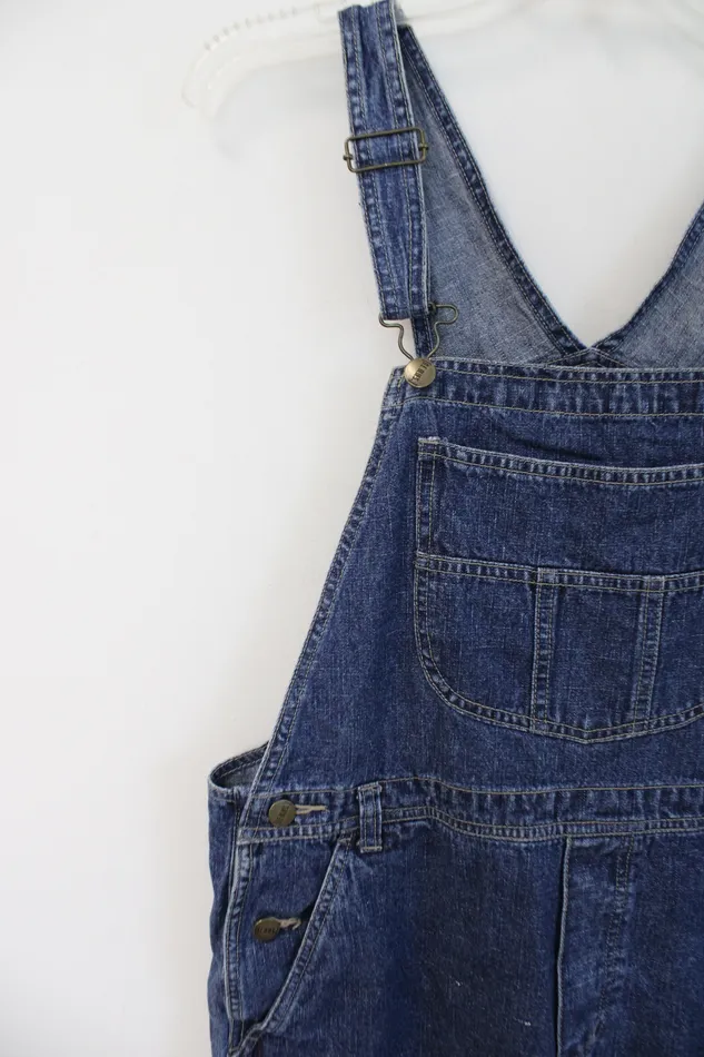 BE Blues Earrings BE Blues Denim Overall Shorts M