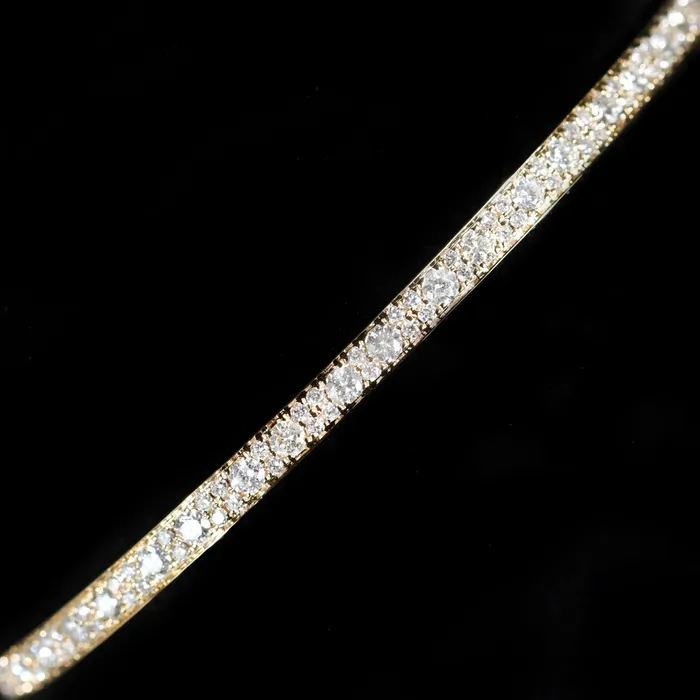BR Designs Bracelets 14K Yellow Gold 139 CTW Diamond Bangle Bracelet
