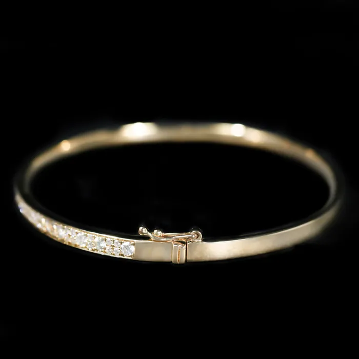 BR Designs Bracelets 14K Yellow Gold 139 CTW Diamond Bangle Bracelet