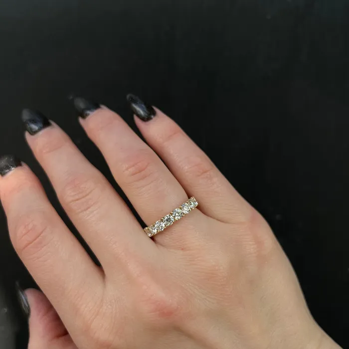 BR Designs Rings 14k Yellow Gold 150 Carat Diamond Band