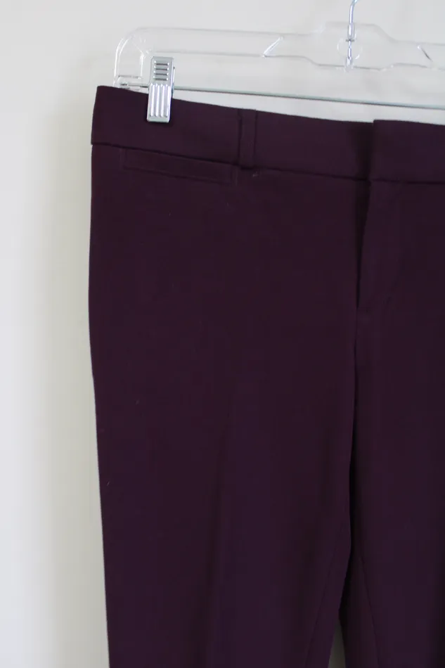 Banana Republic Dark Wine Purple Sloan Fit Pant 2 Banana Republic Earrings