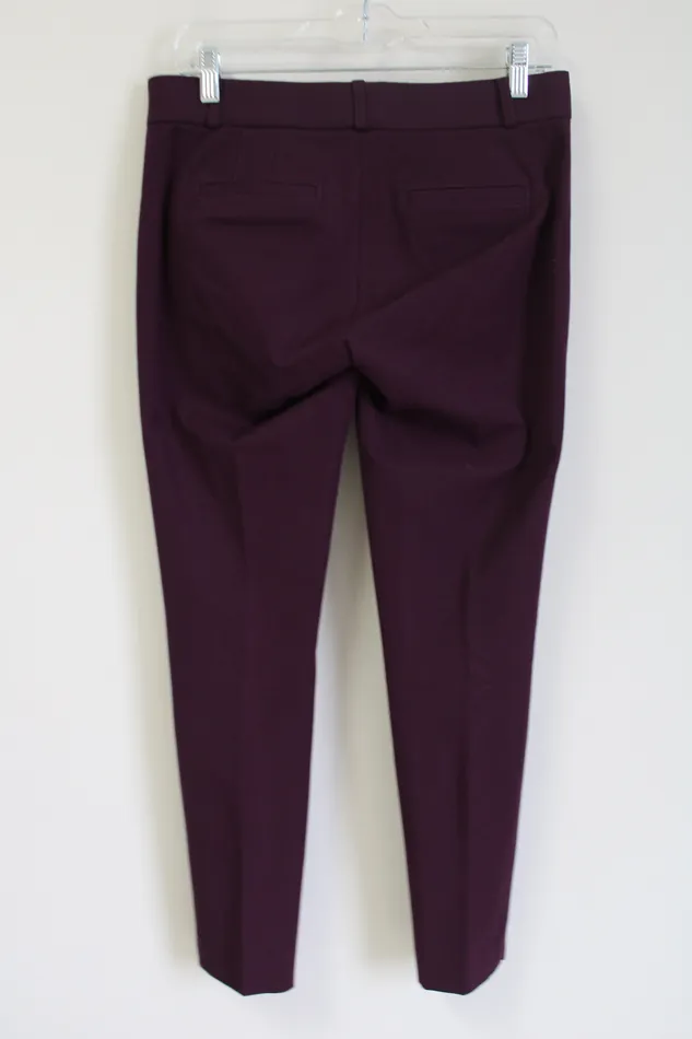 Banana Republic Dark Wine Purple Sloan Fit Pant 2 Banana Republic Earrings