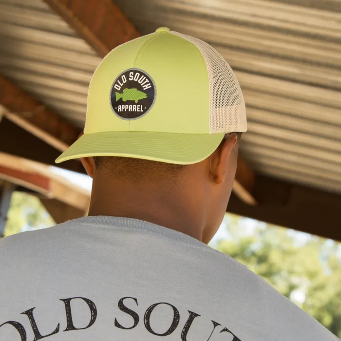 Bass Patch Trucker Hat Old South Apparel Earrings