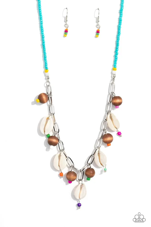BEACH for the Sun Blue Paparazzi Accessories Necklaces