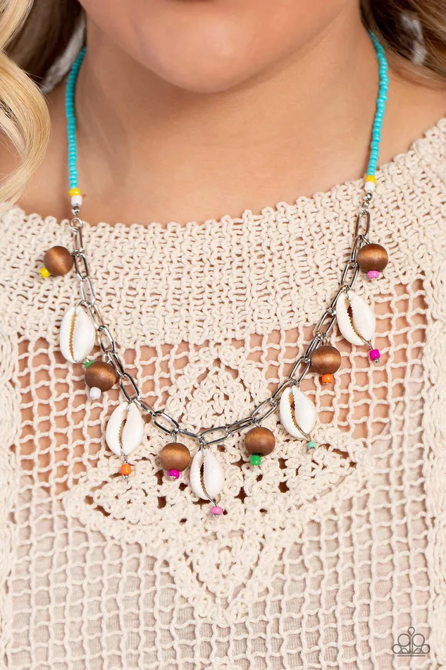 BEACH for the Sun Blue Paparazzi Accessories Necklaces
