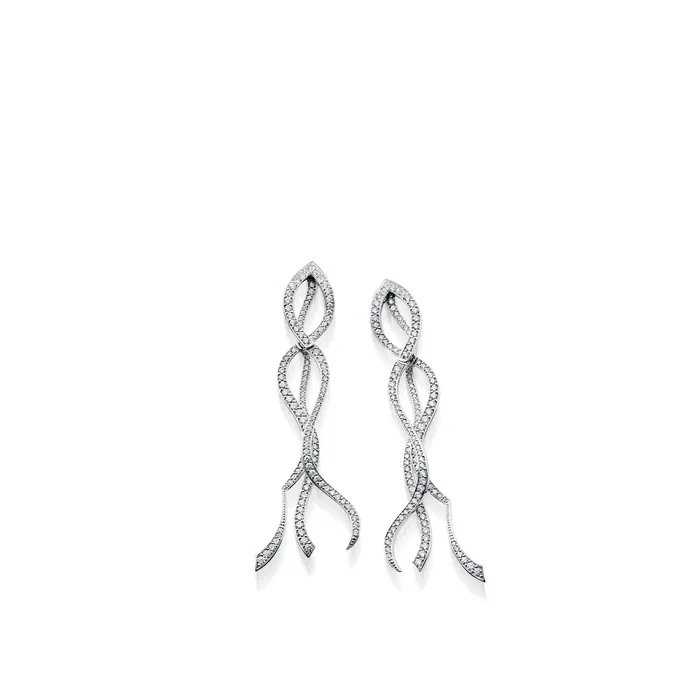 Bellagio Pave Diamond Dangle Earrings John Atencio Earrings