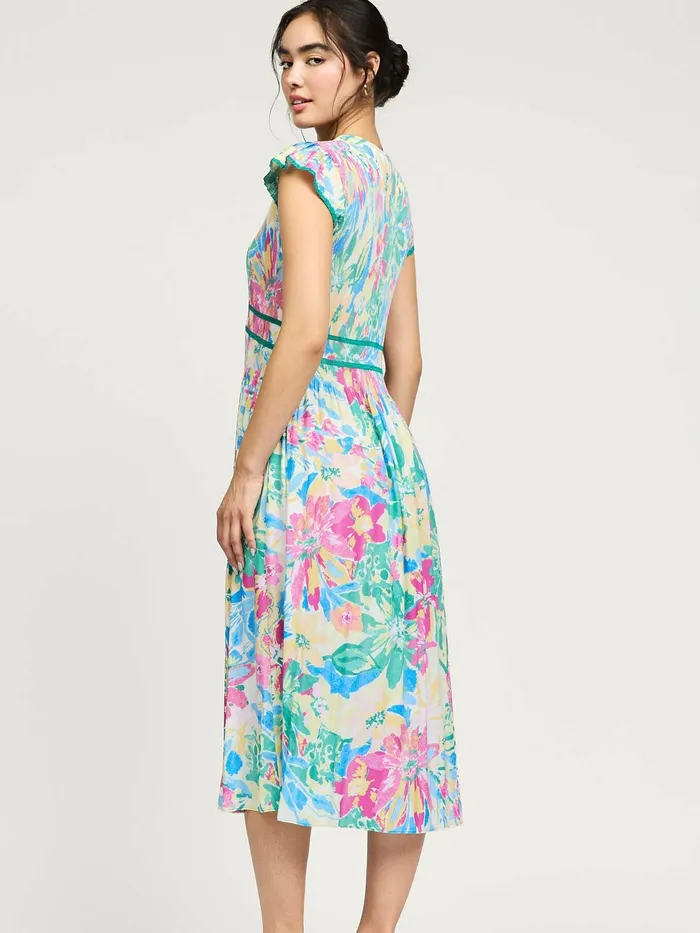 Betsy Midi Dress Current Air Earrings