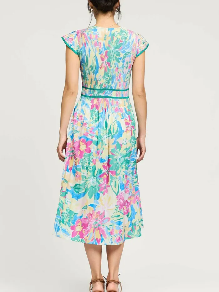Betsy Midi Dress Current Air Earrings