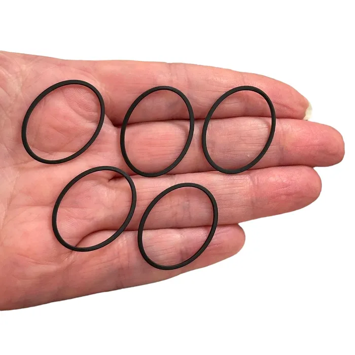 Black Plated 28x21mm Oval Charms Black Oval Connector Charms 5 pcs in a pack Peppy Beads Rings
