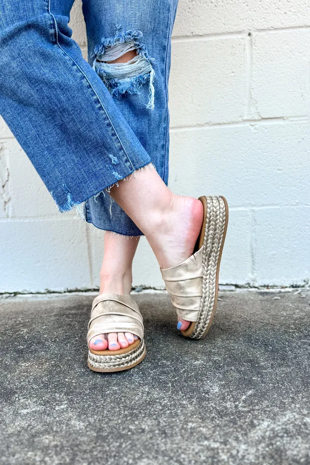 Blowfish Marshlo Rope Slide Sandals Gold Blowfish PreStyled Sets