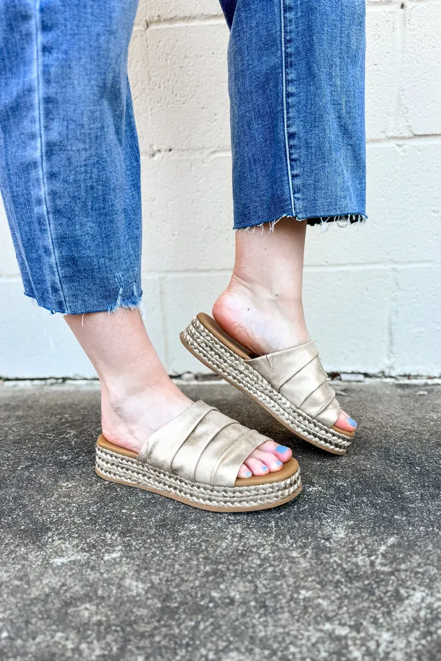 Blowfish Marshlo Rope Slide Sandals Gold Blowfish PreStyled Sets