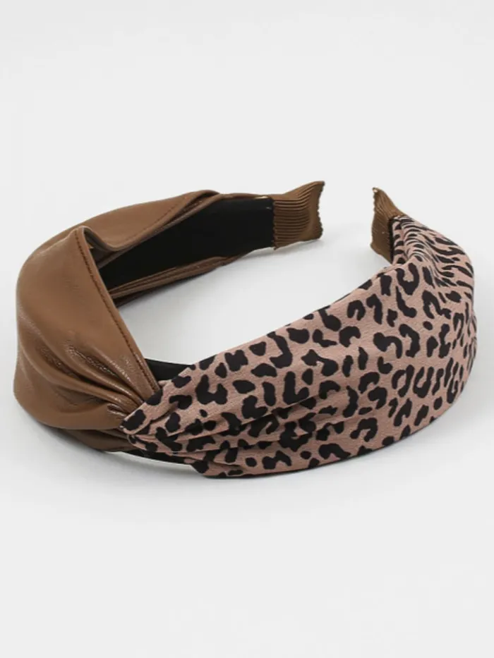 Blue Sky Rings Leopard Twist Headband