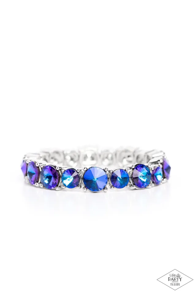 Born To Bedazzle Blue Paparazzi Accessories Earrings