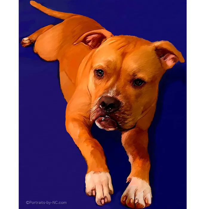 Boxer Pet Portrait Digital Portrait Portraits by NC Earrings