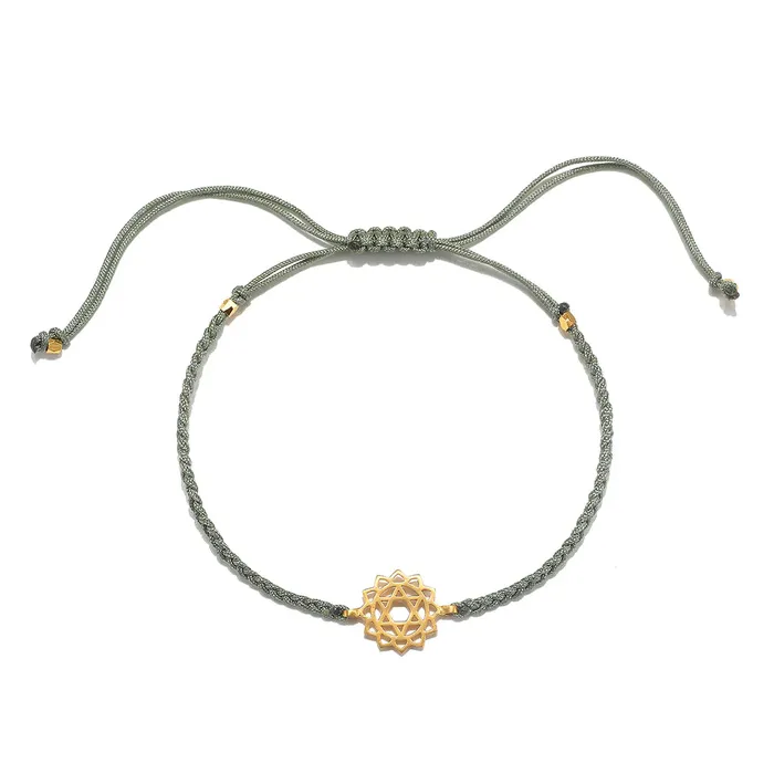 Bracelets Braided Gold Chakra Bracelet Satya