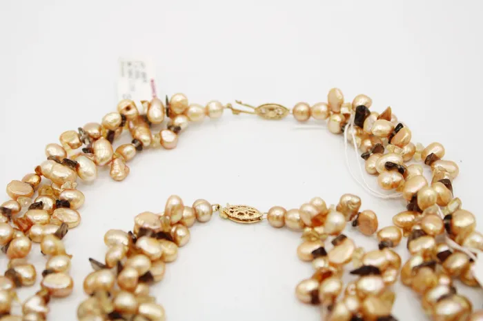 Bracelets Jubilee Thrift NEW Genuine Baroque Pearl Topaz Citrine 14KT Gold Necklace Bracelet