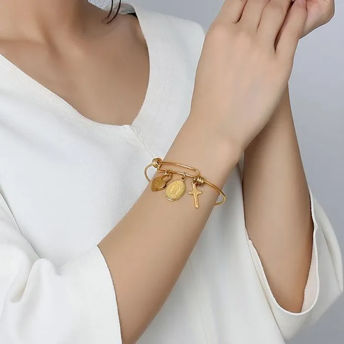 Bracelets Womens Cross Bracelet br Charm Lords Guidance