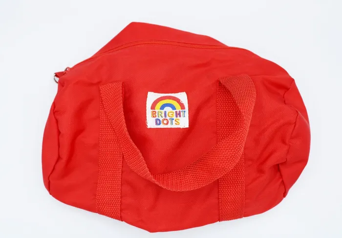 Bright Dots Red Toiletry Bag Jubilee Thrift Earrings