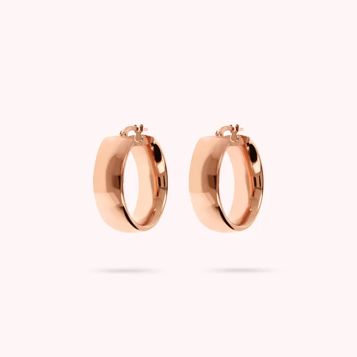 Bronzallure Earrings Orecchini a Cerchio Lucidi Piccoli