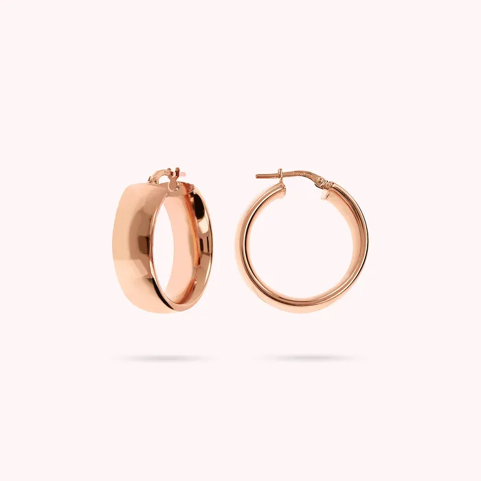Bronzallure Earrings Orecchini a Cerchio Lucidi Piccoli