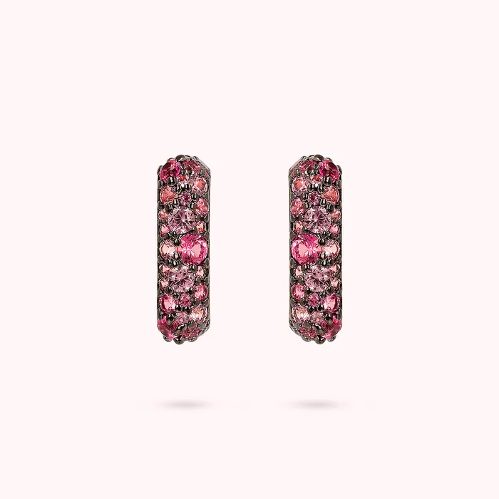 Bronzallure Rings Orecchini a Lobo Pav Quadrati