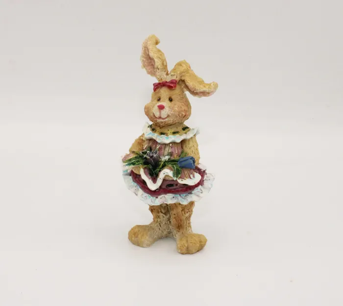 Bunny Figurine Jubilee Thrift Earrings