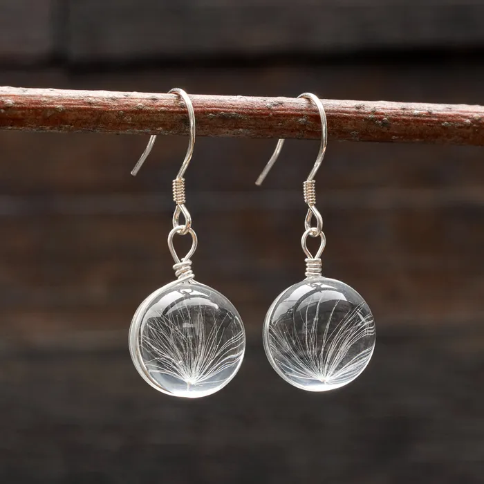 Chadds Ford Jewelry Earrings Dandelion Wish Earrings
