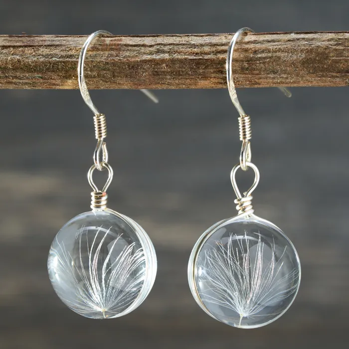 Chadds Ford Jewelry Earrings Dandelion Wish Earrings