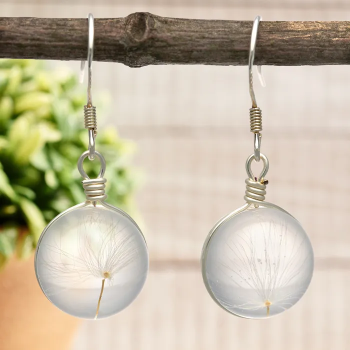 Chadds Ford Jewelry Earrings Dandelion Wish Earrings