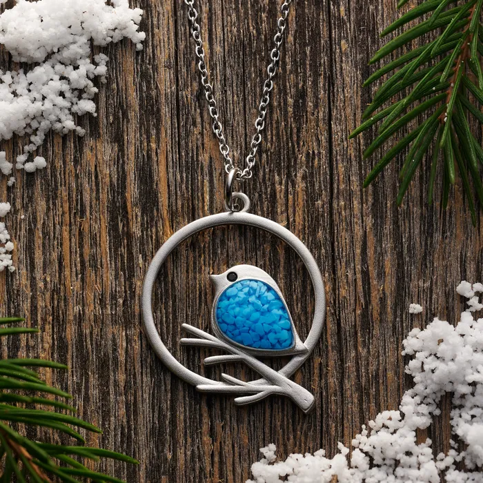 Chadds Ford Jewelry Rings Blue Glass Birdie Branch Gift Set