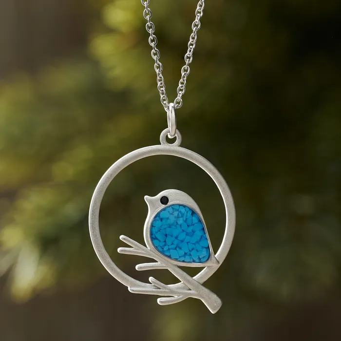 Chadds Ford Jewelry Rings Blue Glass Birdie Branch Gift Set