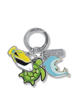 Charm Necklaces MADDENCORP 3Charm Keychain Marine Life