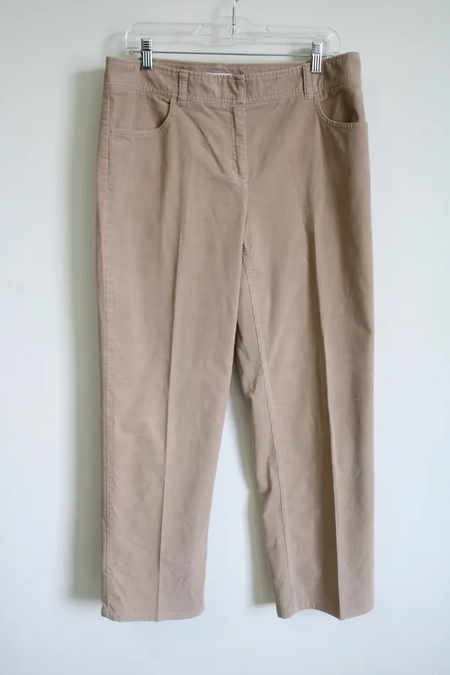 Charter Club Allison Fit Full Length Corduroy Pant 10 Charter Club Earrings
