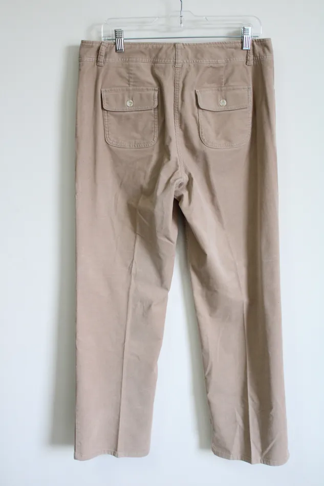 Charter Club Allison Fit Full Length Corduroy Pant 10 Charter Club Earrings