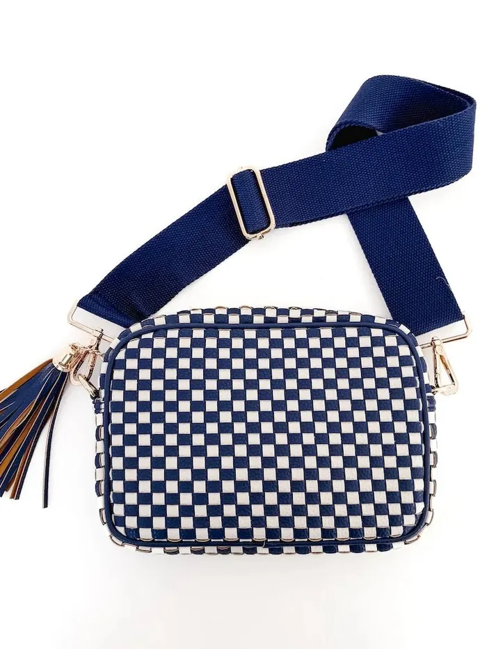 Check Willow Camera Bag Pretty Simple Earrings