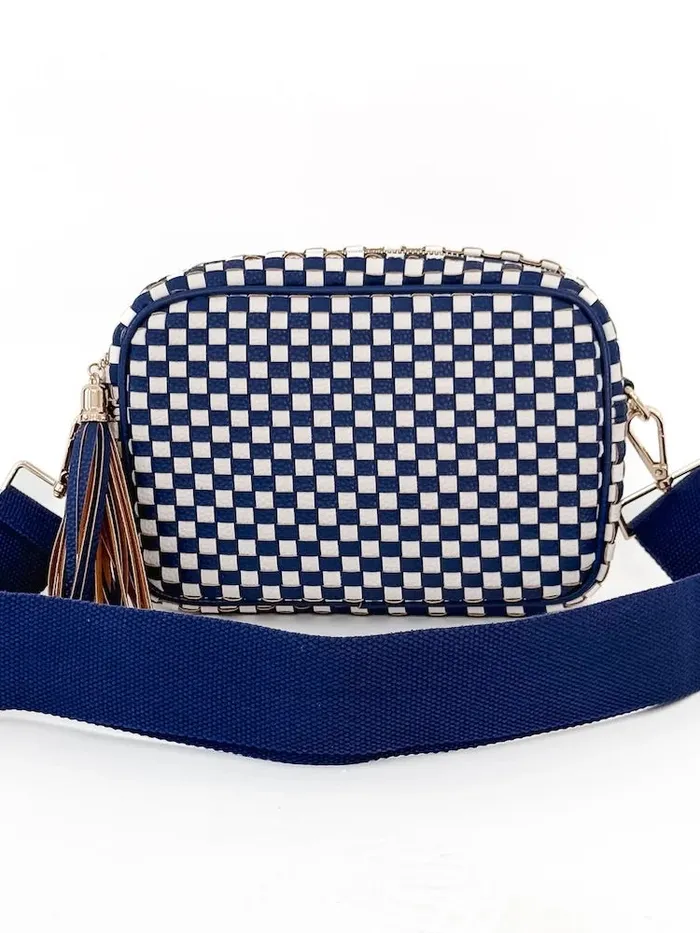 Check Willow Camera Bag Pretty Simple Earrings