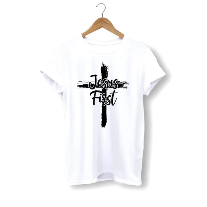 Christian TShirt br Jesus First Lords Guidance Earrings
