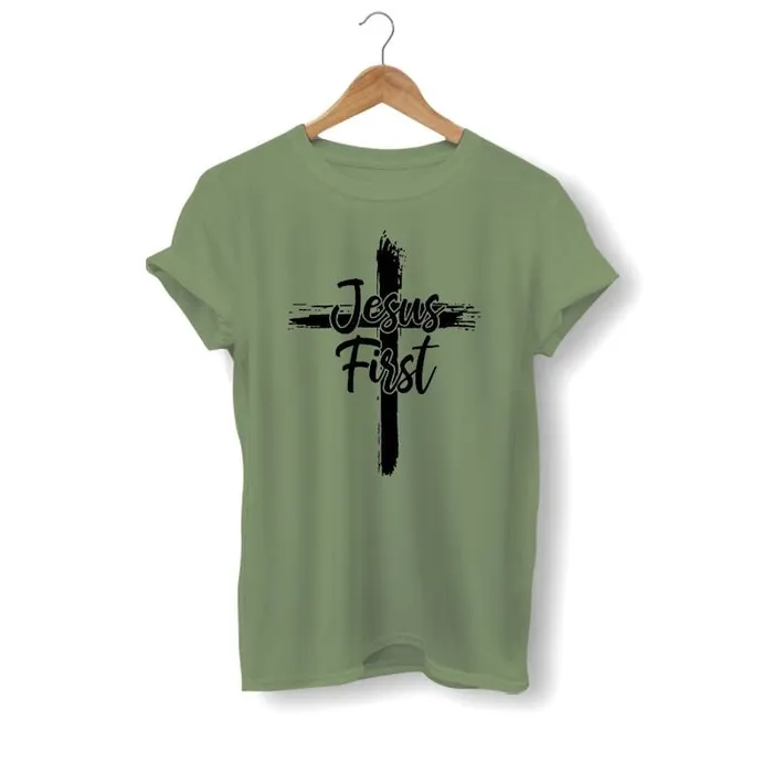 Christian TShirt br Jesus First Lords Guidance Earrings