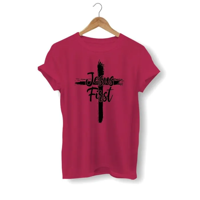Christian TShirt br Jesus First Lords Guidance Earrings