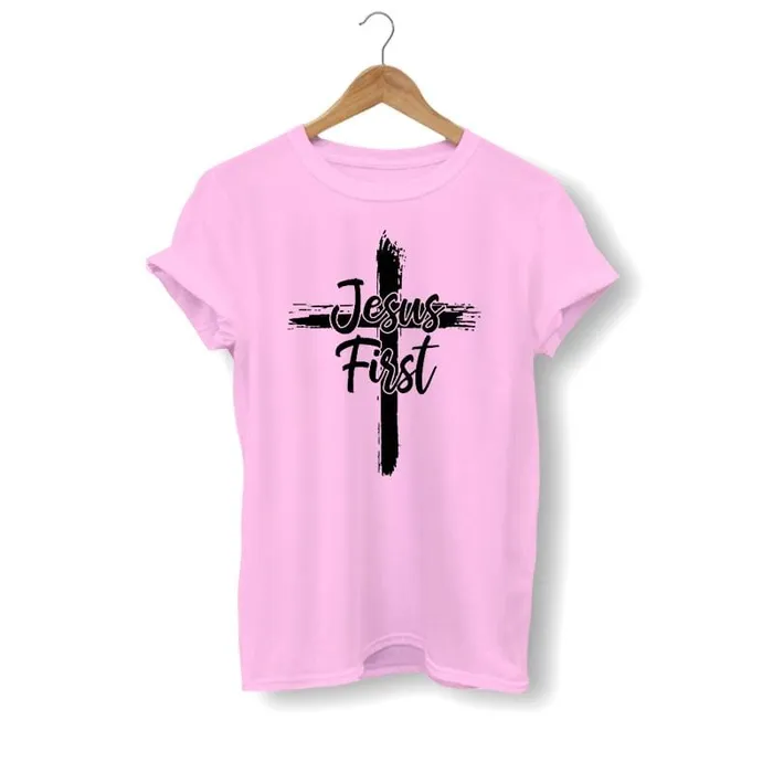 Christian TShirt br Jesus First Lords Guidance Earrings