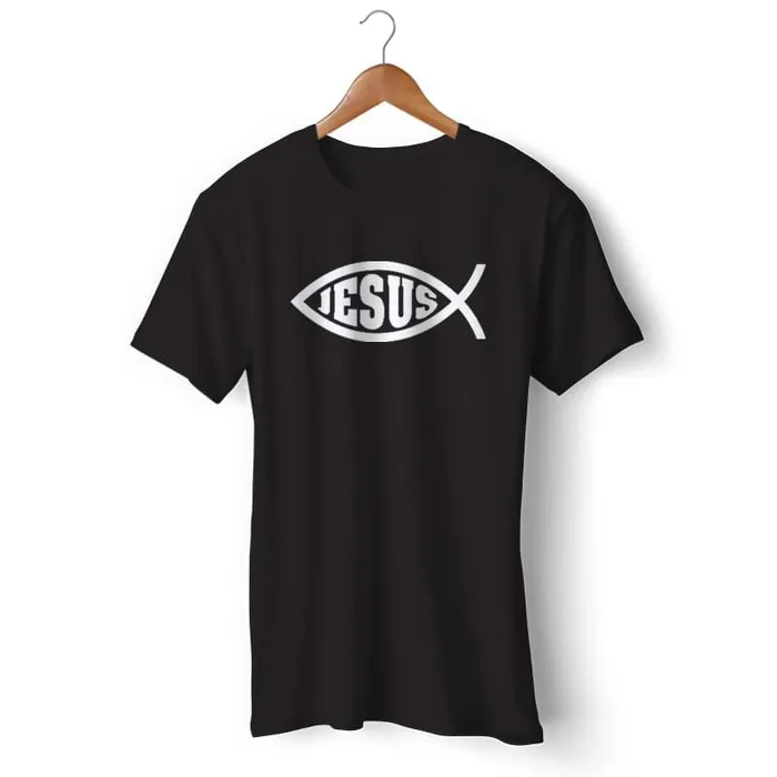 Christian TShirt br Jesus Fish Lords Guidance Earrings