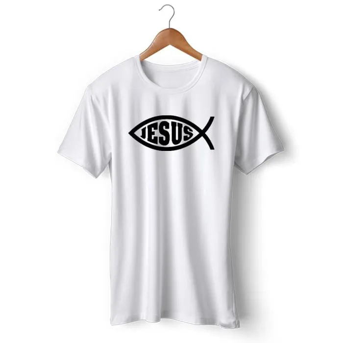 Christian TShirt br Jesus Fish Lords Guidance Earrings