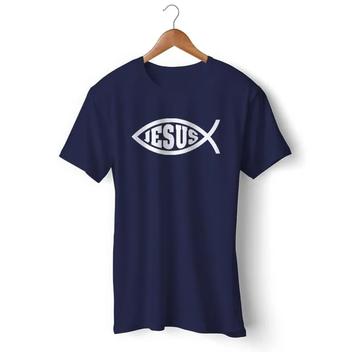 Christian TShirt br Jesus Fish Lords Guidance Earrings