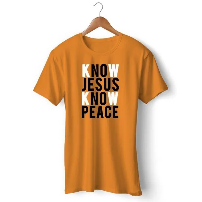 Christian TShirt br Know Jesus Know Peace Lords Guidance Earrings