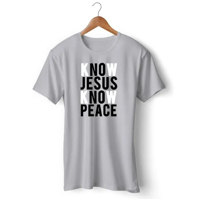 Christian TShirt br Know Jesus Know Peace Lords Guidance Earrings