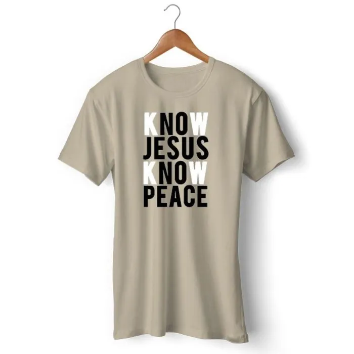 Christian TShirt br Know Jesus Know Peace Lords Guidance Earrings