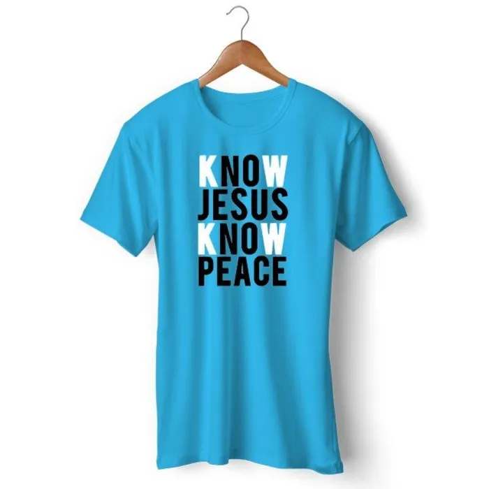 Christian TShirt br Know Jesus Know Peace Lords Guidance Earrings