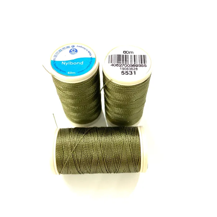Coats Nylbond extra strong beading thread 60mt olive 5531 Peppy Beads Earrings Coats Nylbond extra strong beading thread 60mt olive 5531 Peppy Beads Earrings