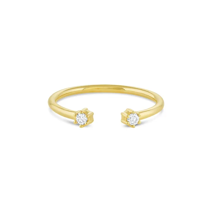 Consider Bridal Blossom Cuff Diamond Ring Lab Grown Rings